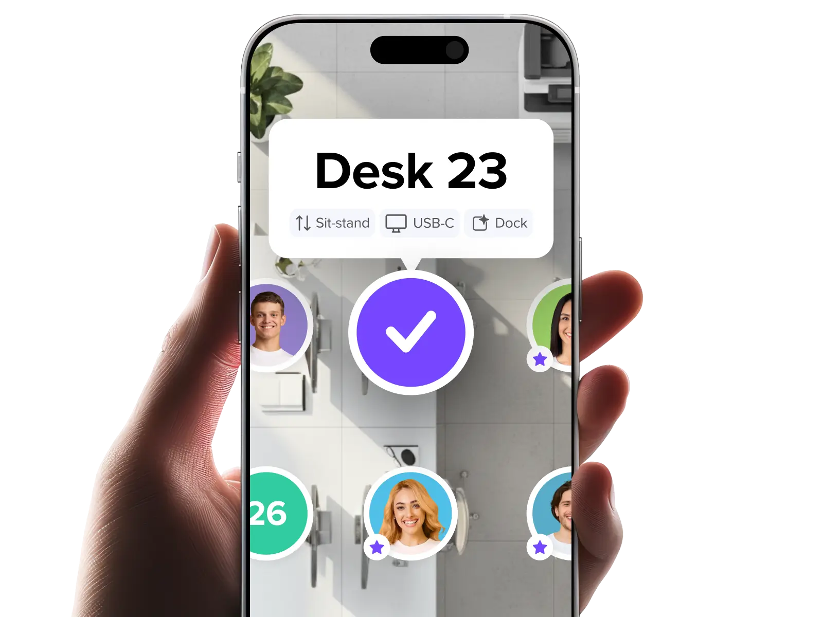 deskbird integrations phone interface