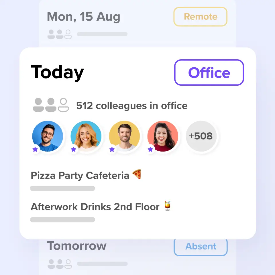 Office attendance preview